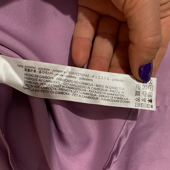 ZARA- Flowy Satin Effect Shirt - Picture 7 of 10